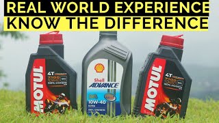 MOTUL 7100 VS SHELL ADVANCE ULTRA BEST SYNTHETIC ENGINE OIL FOR BIKES TVS BAJAJ HONDA YAMAHA [upl. by Bradford]