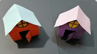 Cómo hacer casa de papel fácil  How To Make a Paper House Easy  Origami [upl. by Elaina]