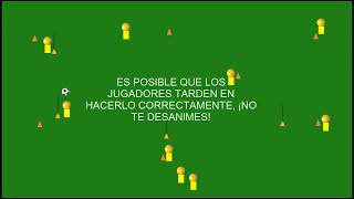 Ejercicio pases y movimientos ideal para fútbol base [upl. by Zeph]