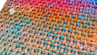 Crochet Rice Stitch  Very Easy ONE ROW REPEAT [upl. by Ominoreg190]