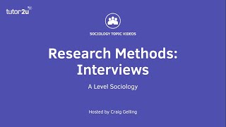 Research Methods Interviews Sociology Theory amp Methods [upl. by Manard]