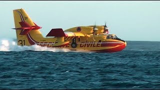 Canadair en action  Saint Raphaël 010917 [upl. by Feltie]