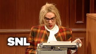 Court Stenographer Chapstick  Saturday Night Live [upl. by Cerys459]