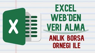 Excel İnternetten Veri Alma  Anlık Veri Borsa Exceli [upl. by Votaw]