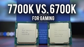 Kaby Lake 7700K VS Skylake 6700K for GAMING Core i7 Showdown [upl. by Lydnek]