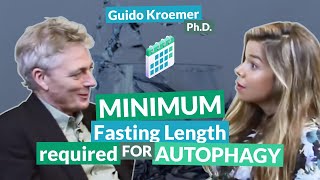 Minimum fasting length required for autophagy  Guido Kroemer [upl. by Boyden633]