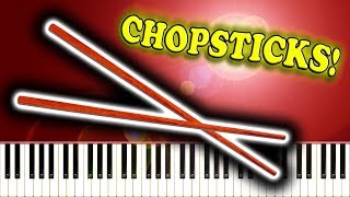 CHOPSTICKS  Piano Tutorial [upl. by Fauver]