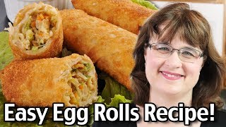 How To Make Egg Rolls  Easy Egg Roll Recipe [upl. by Leterg]