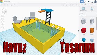 Tinkercad 3D Havuz Tasarımı [upl. by Khoury]