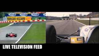 Senna crash  Split screen comparison [upl. by Reggis359]