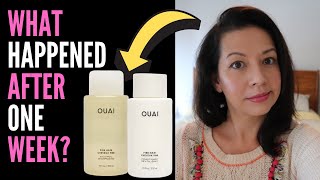 HAIR LOSS SUFFERER REVIEWS OUAI FINE HAIR SHAMPOO AND CONDITIONER  Is It Good For Thinning Hair [upl. by Aissila]