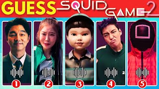 Guess Squid Game 2 Characters by Their Voice amp Emojis  Squid Game Season 2 Quiz Thanos Player 456 [upl. by Eyaf645]