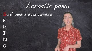 Acrostic Poem for Kids [upl. by Siwel611]