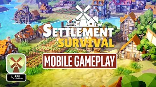 SETTLEMENT SURVIVAL MOBILE Gameplay Android [upl. by Kimmi436]