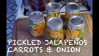 How I Pickled Jalapeños Carrots amp Onion [upl. by Lulu]