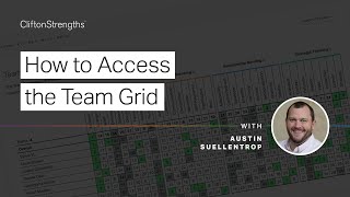 How to Access the CliftonStrengths Team Grid  Gallup [upl. by Sankaran]