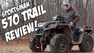 2021 Polaris Sportsman 570 Trail ATV TEST RIDE Review [upl. by Edorej]