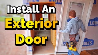 How To Install A Exterior Door [upl. by Yellehs]