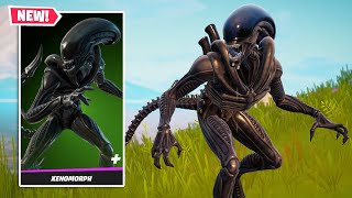 NEW XENOMORPH ALIEN Skin Gameplay in Fortnite [upl. by Neural]