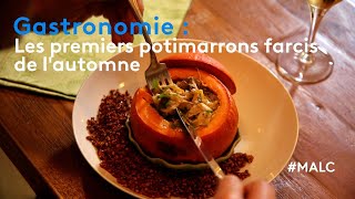 Gastronomie  les premiers potimarrons farcis de lautomne [upl. by Haim156]