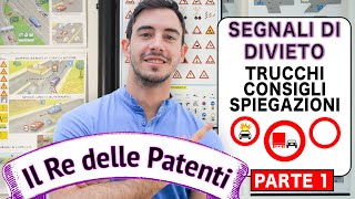 SEGNALI DI DIVIETO PT1  IL RE DELLE PATENTI  PATENTE B  ESAME DI TEORIA [upl. by Eben318]