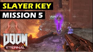 How to get the Slayer Key in Mission 5 Super Gore Nest  DOOM Eternal Slayer Key Location [upl. by Reidar970]