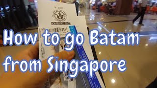 Singapore to Batam Indonesia via HarbourFront Centre Ferry Terminal on Majestic Fast Ferry [upl. by Machutte]