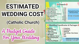 Estimated Wedding Cost  Catholic Church  Budget Guide  Philippines  Ritz Inspire [upl. by Renita172]