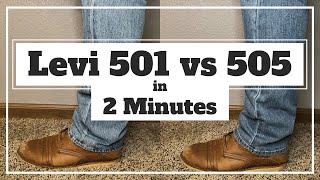 Levi 501 vs 505  Understanding the Difference [upl. by Niltiac468]