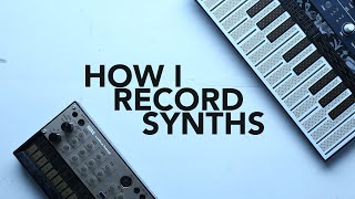 How I record hardware synths with Ableton live example [upl. by Neerak]