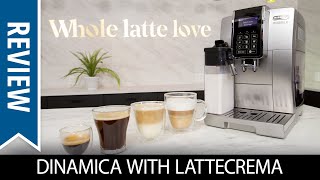 Review DeLonghi Dinamica With LatteCrema Automatic Espresso Machine [upl. by Renell]