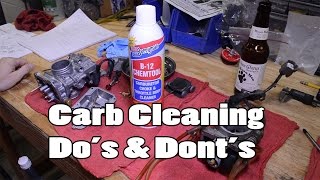 Berryman B12 and Carburetor Cleaning Dos amp Donts [upl. by Ahsinut]