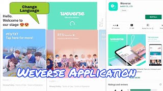 How to install Weverse Application and Change Language [upl. by Kin]