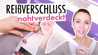 So geht´s nahtverdeckten Reißverschluss einnähen [upl. by Trellas410]