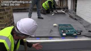 EPDM Rubber Roof Over New Insulation New Warm Roof [upl. by Suryc]