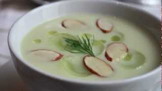 White Gazpacho Recipe  Chilled Summer Vegetable Soup [upl. by Andrej]