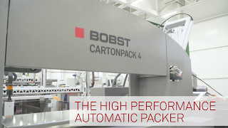 BOBST CARTONPACK 4  Automatic packer for foldergluers [upl. by Carlo]