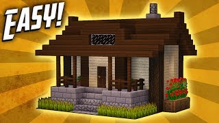 Minecraft How To Build A Small Survival House Tutorial 5 [upl. by Lhok]