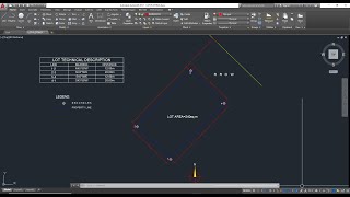 How to Plot Lot Bearings in AutoCAD [upl. by Oalsinatse]