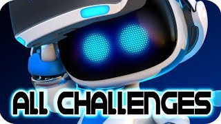 Astro Bot Rescue Mission All Challenges  GOLD  PS4 PSVR [upl. by Onaicul]