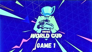 FORTNITE WORLD CUP SOLO FINALS GAME 1 [upl. by Launcelot154]