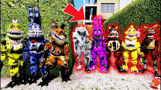 All TWISTED Animatronics VS All CORRUPTED Animatronics GTA 5 Mods FNAF RedHatter [upl. by Ymarej]