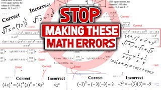 Dear High School and College Students STOP Making These Math Errors [upl. by Pippo]