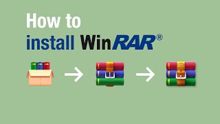 How to install WinRAR on Windows 10  WinRAR Video [upl. by Ekim508]