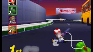 Mario Kart 64  Bowsers Castle N64 [upl. by Aileek]