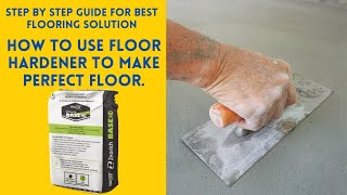 Hardener flooring full process step by step guide [upl. by Ayaj214]