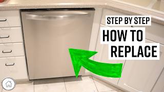 DIY replace or install dishwasher for beginners [upl. by Gladdy]