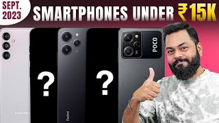 Top 5 Best 5G Smartphones Under ₹15000 Budget ⚡ September 2023 [upl. by Onitnas]