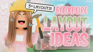 Bloxburg FREE HOUSE LAYOUT IDEAS  5 Layouts  Roblox  auvelva ♡ [upl. by Quincey]