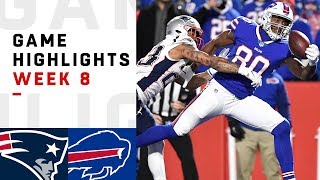 Patriots vs Bills Week 8 Highlights  NFL 2018 [upl. by Simara623]